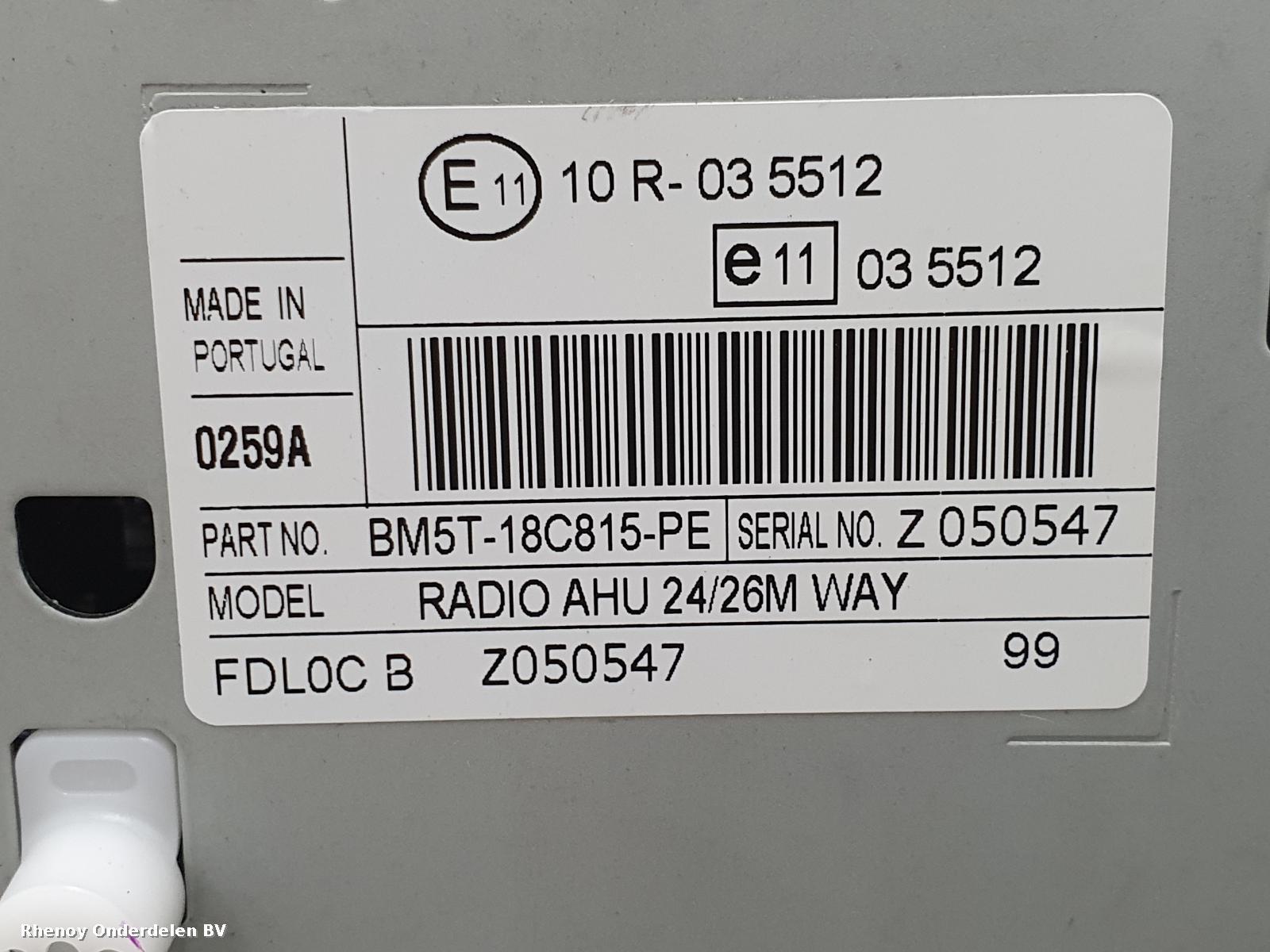 View Auto part RADIO FORD TRANSIT 2015