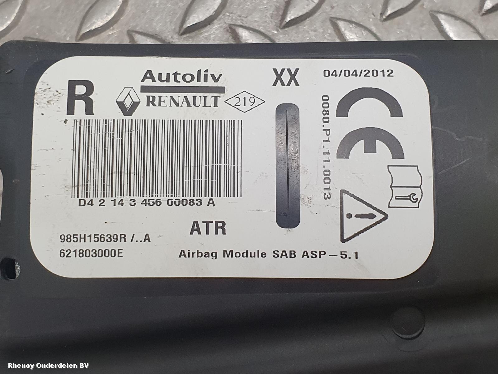 View Auto part AIRBAG RECHTS RENAULT CLIO 2013