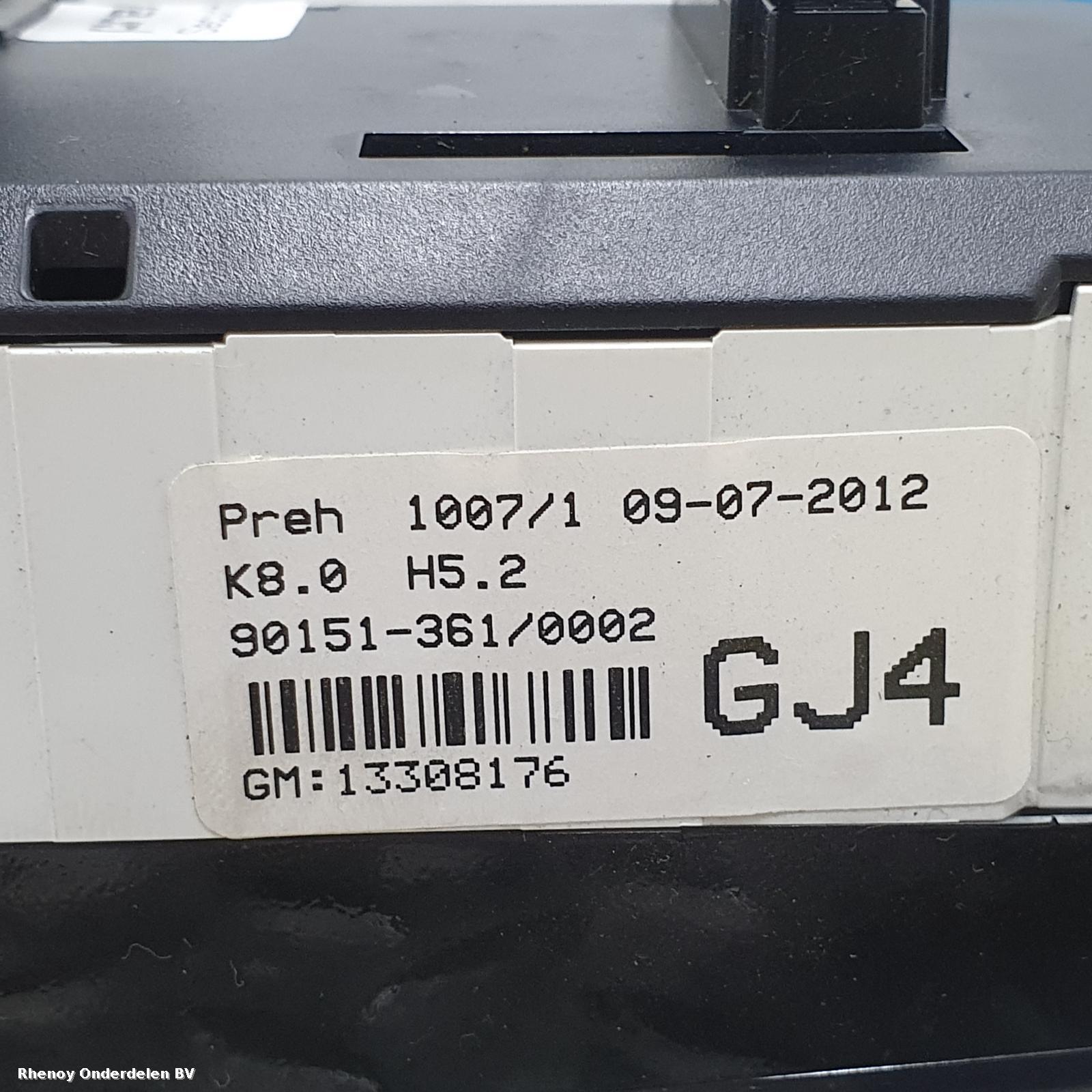 View Auto part KACHEL BEDIENINGSPANEEL OPEL / VAUXHALL ZAFIRA 2011