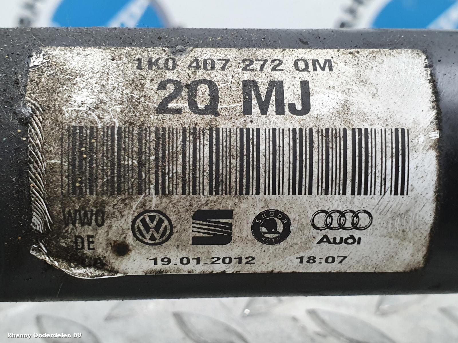 2012 AUDI A3 AANDRIJFAS R View Auto part AANDRIJFAS R AUDI A3 2012