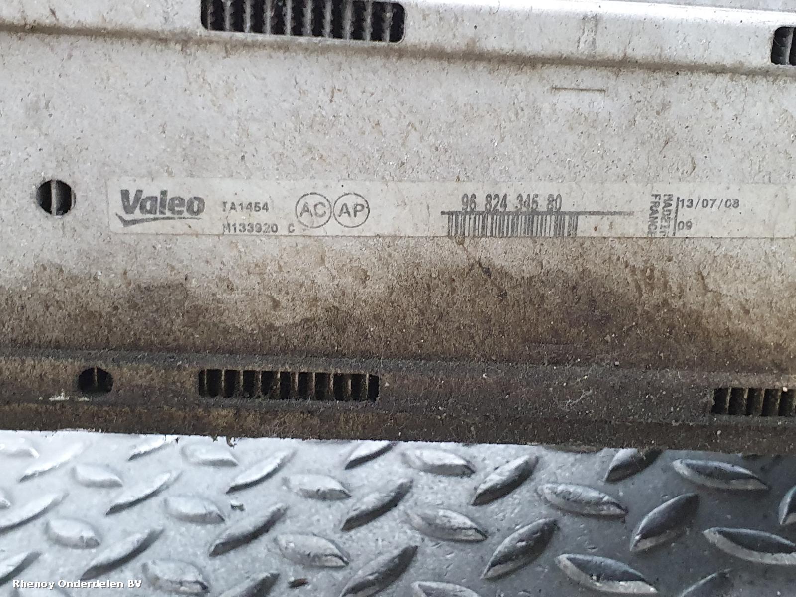 2009 PEUGEOT PARTNER INTERKOELER View Auto part INTERKOELER PEUGEOT PARTNER 2009