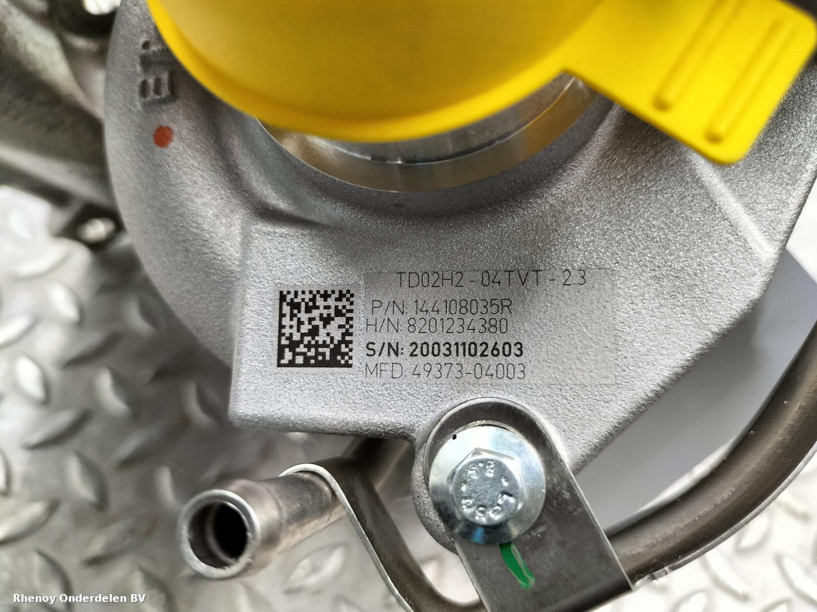 2018 RENAULT CAPTUR TURBO View Auto part TURBO RENAULT CAPTUR 2018