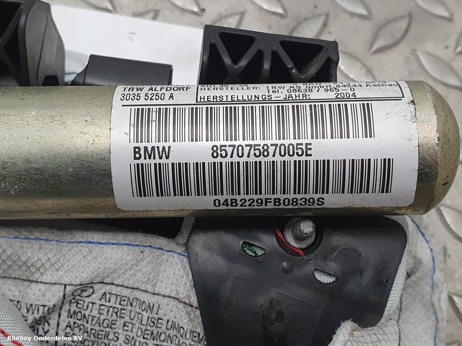 2004 BMW 1 SERIES AIRBAG RECHTS View Auto part AIRBAG RECHTS BMW 1 SERIES 2004