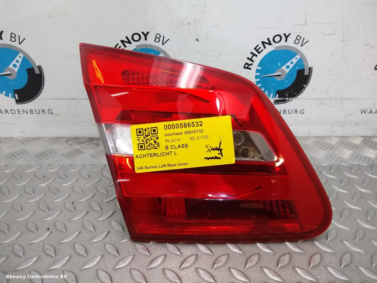 View Auto part L Taillight MERCEDES B CLASS 2014