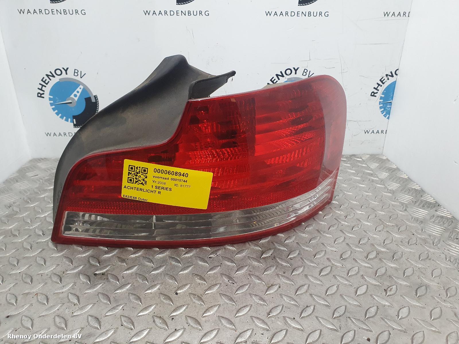 View Auto part R Taillight BMW 1 SERIES 2008