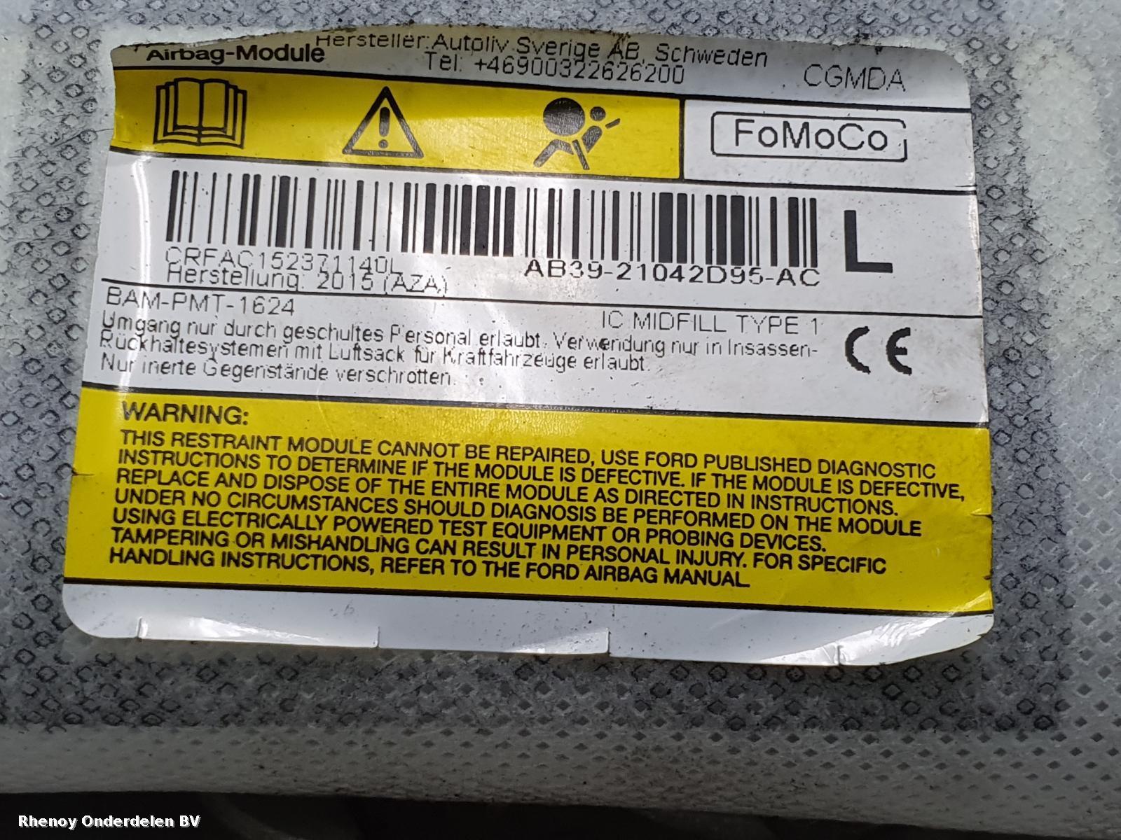 2016 FORD RANGER AIRBAG LINKS View Auto part AIRBAG LINKS FORD RANGER 2016