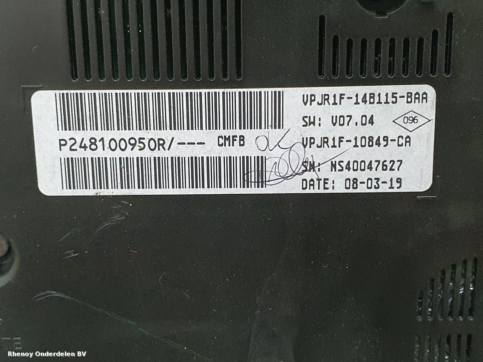 View Auto part Speedometer RENAULT CLIO 2019