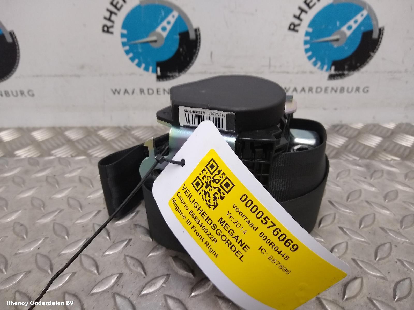 Bekijk Auto-onderdeel GORDELSPANNER RENAULT MEGANE 2014