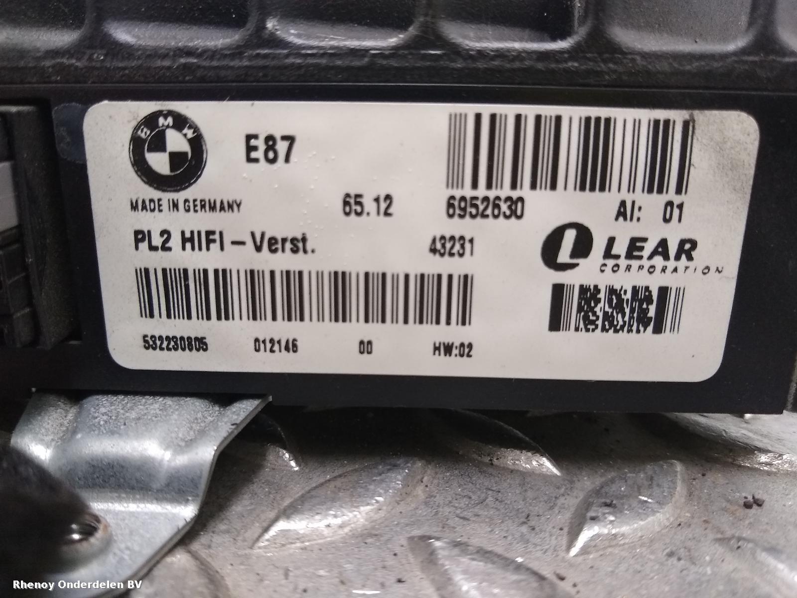 2004 BMW 1 SERIES VERSTERKER UNIT AUDIO View Auto part VERSTERKER UNIT AUDIO BMW 1 SERIES 2004
