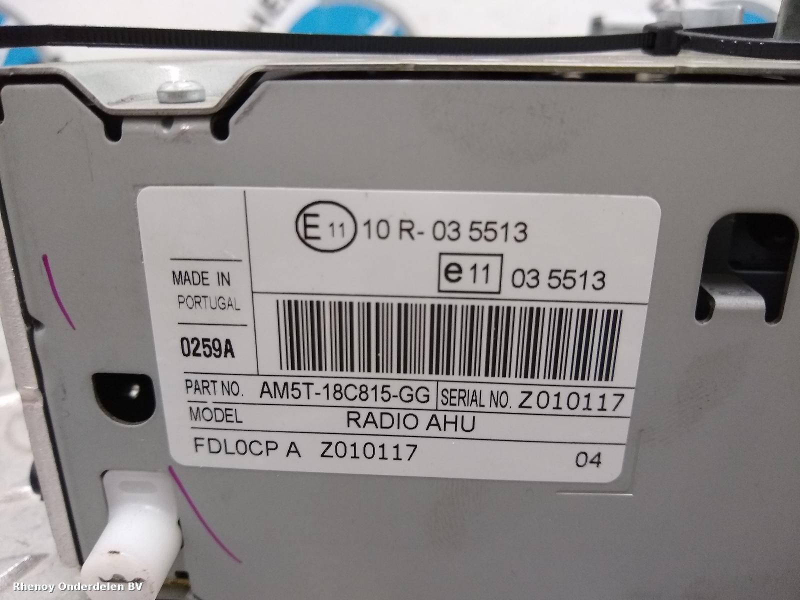 2012 FORD FIESTA RADIO View Auto part RADIO FORD FIESTA 2012