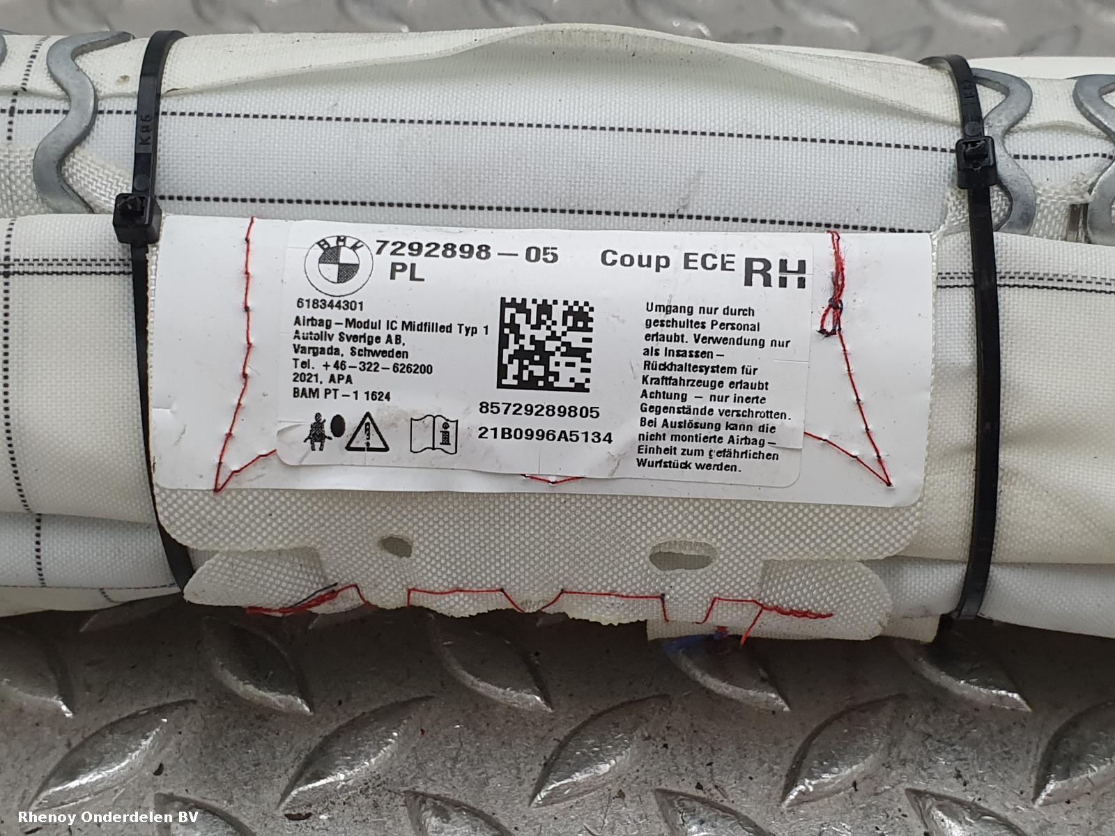 2019 BMW 2 SERIES AIRBAG RECHTS View Auto part AIRBAG RECHTS BMW 2 SERIES 2019