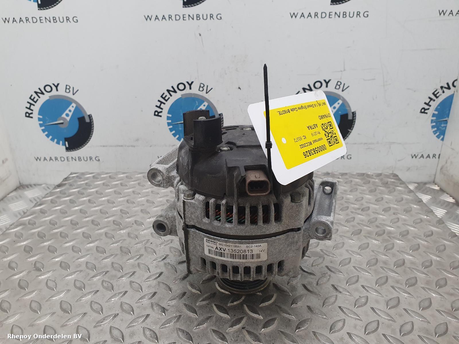 Bekijk Auto-onderdeel DYNAMO OPEL / VAUXHALL ASTRA 2019
