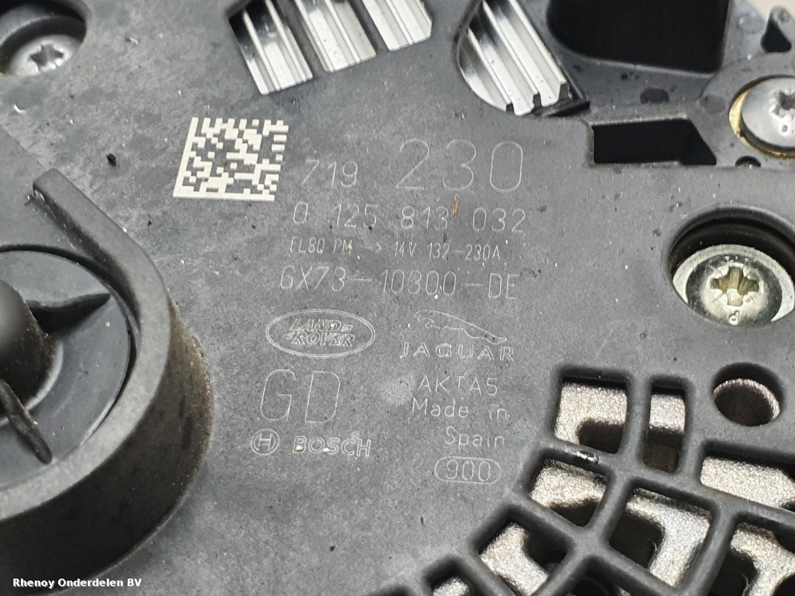 View Auto part Alternator JAGUAR E PACE 2018