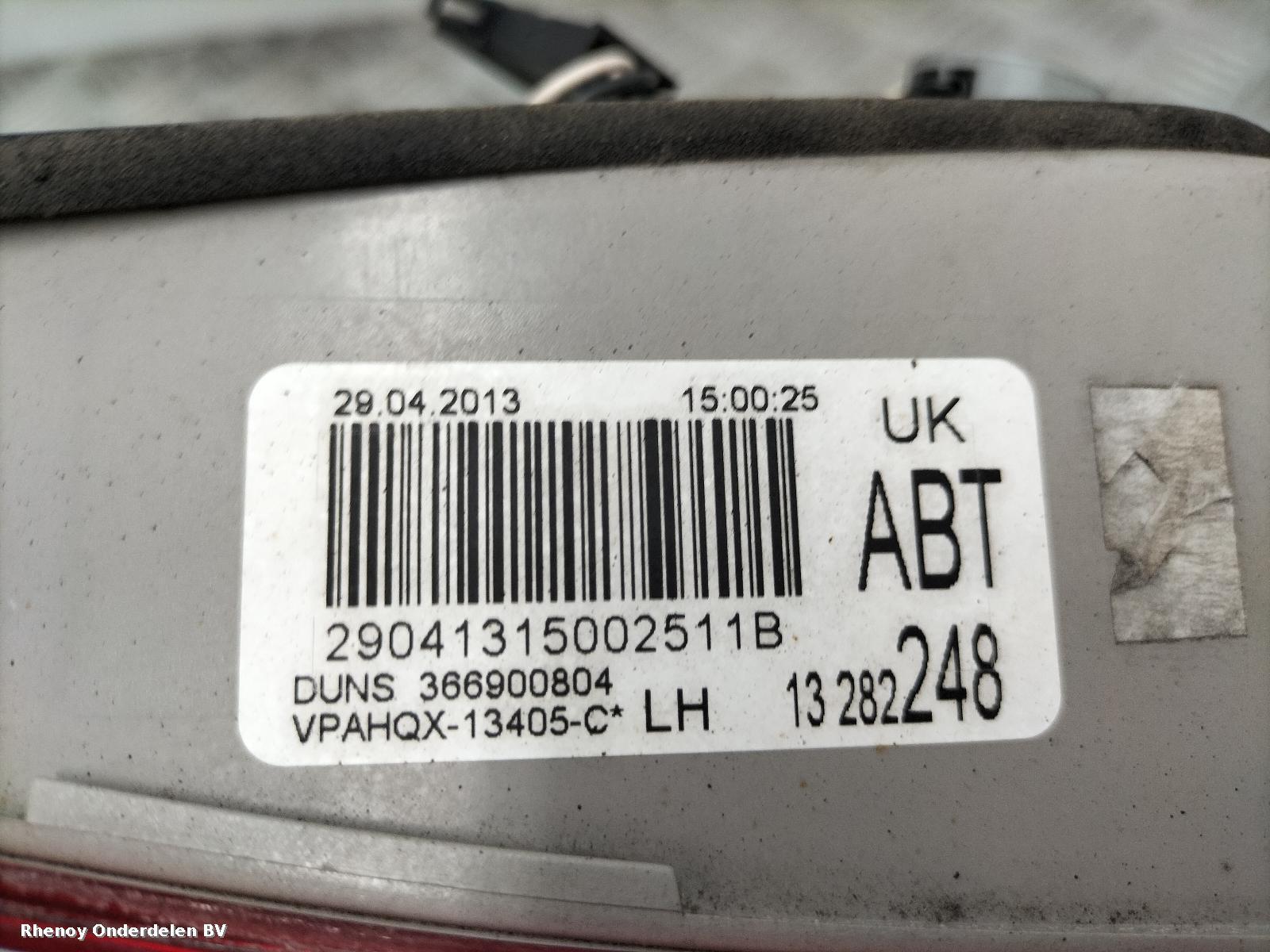 View Auto part ACHTERLICHT L OPEL / VAUXHALL ASTRA 2013