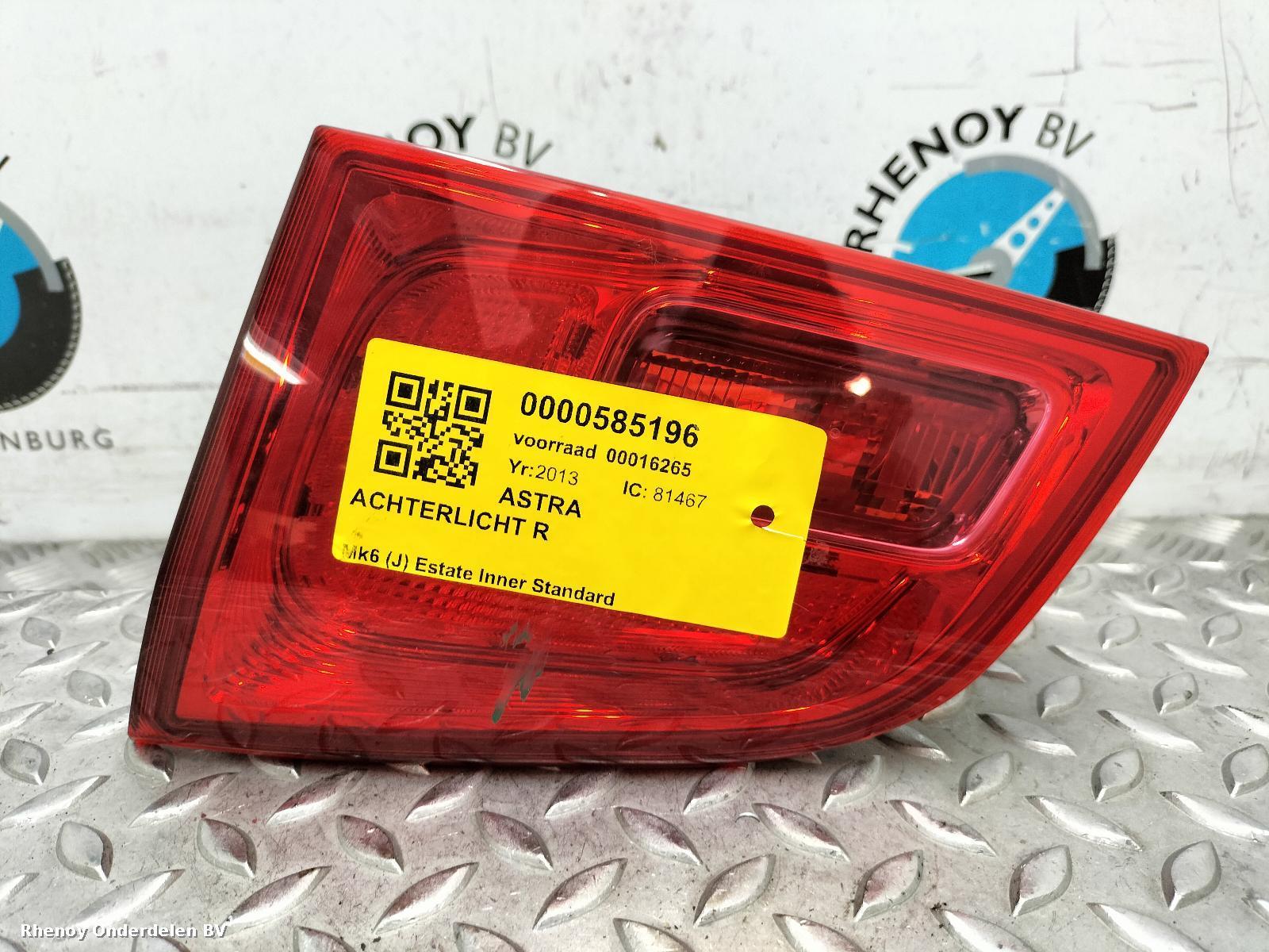 Bekijk Auto-onderdeel ACHTERLICHT R OPEL / VAUXHALL ASTRA 2013