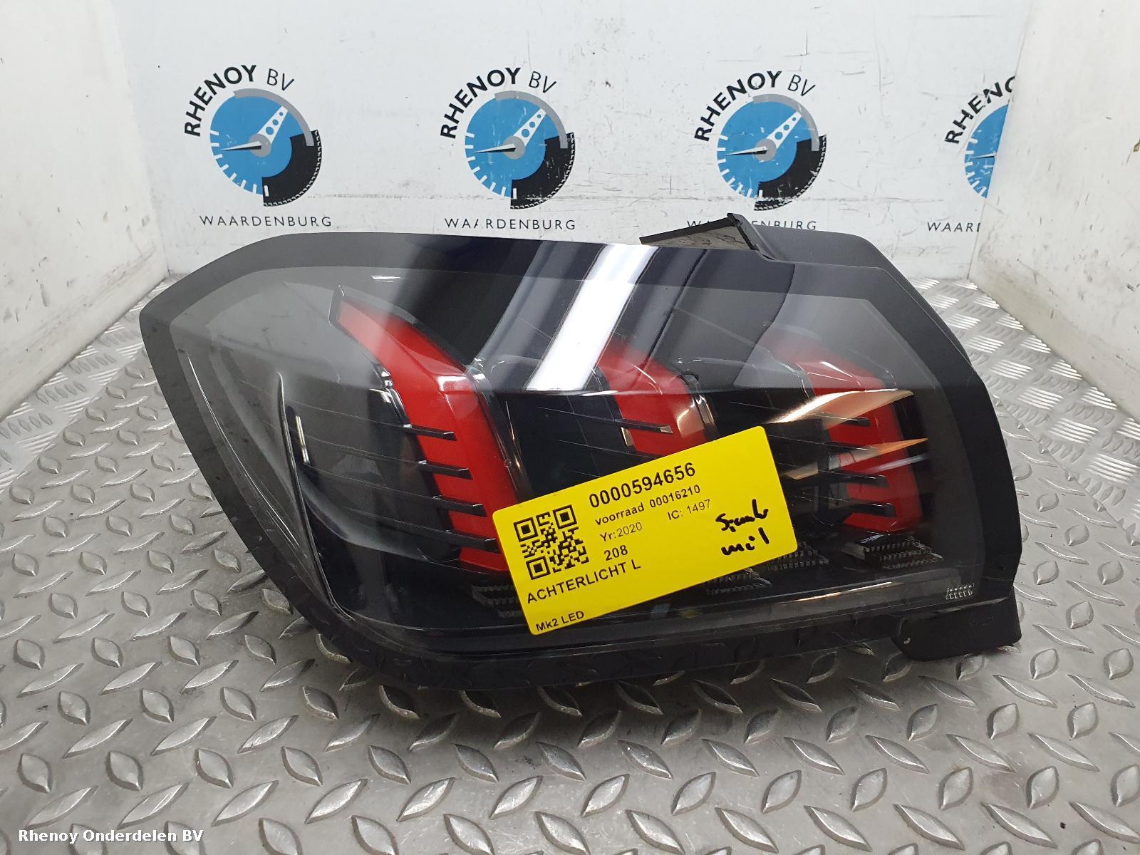 View Auto part L Taillight PEUGEOT 208 2020