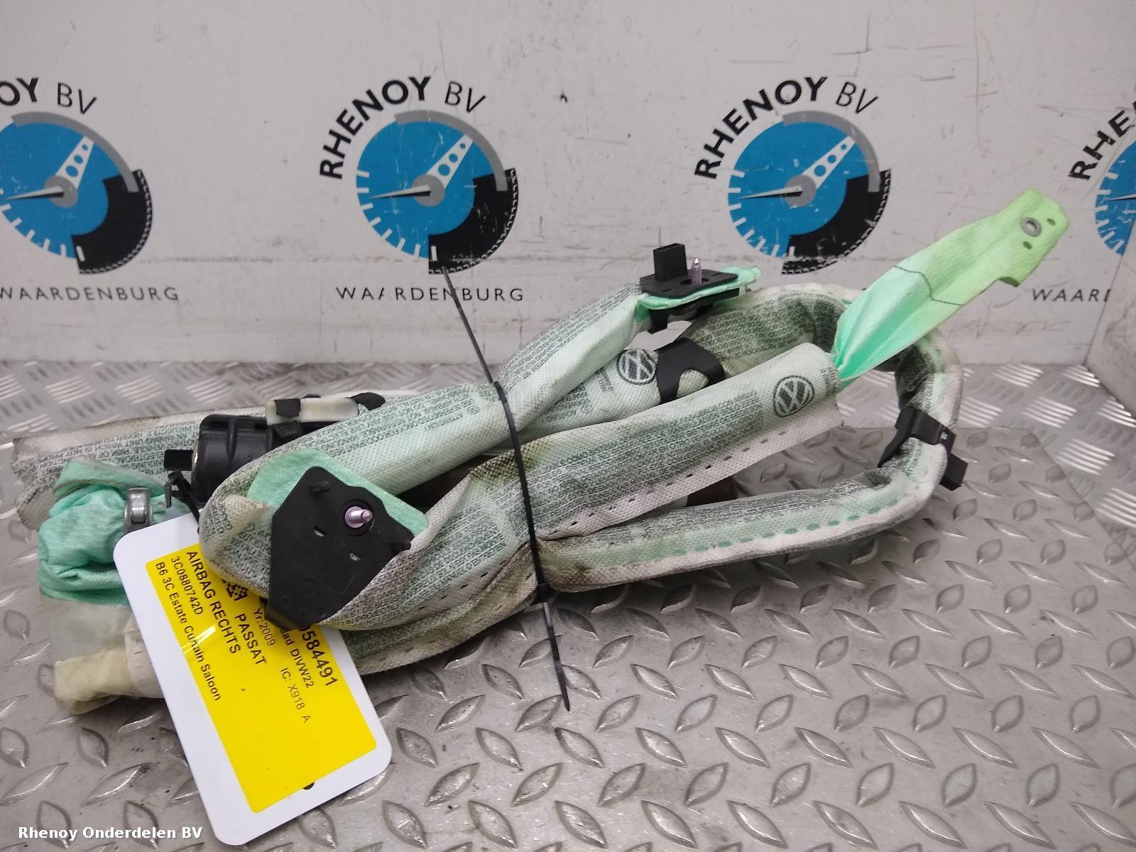 View Auto part AIRBAG RECHTS VOLKSWAGEN PASSAT 2009