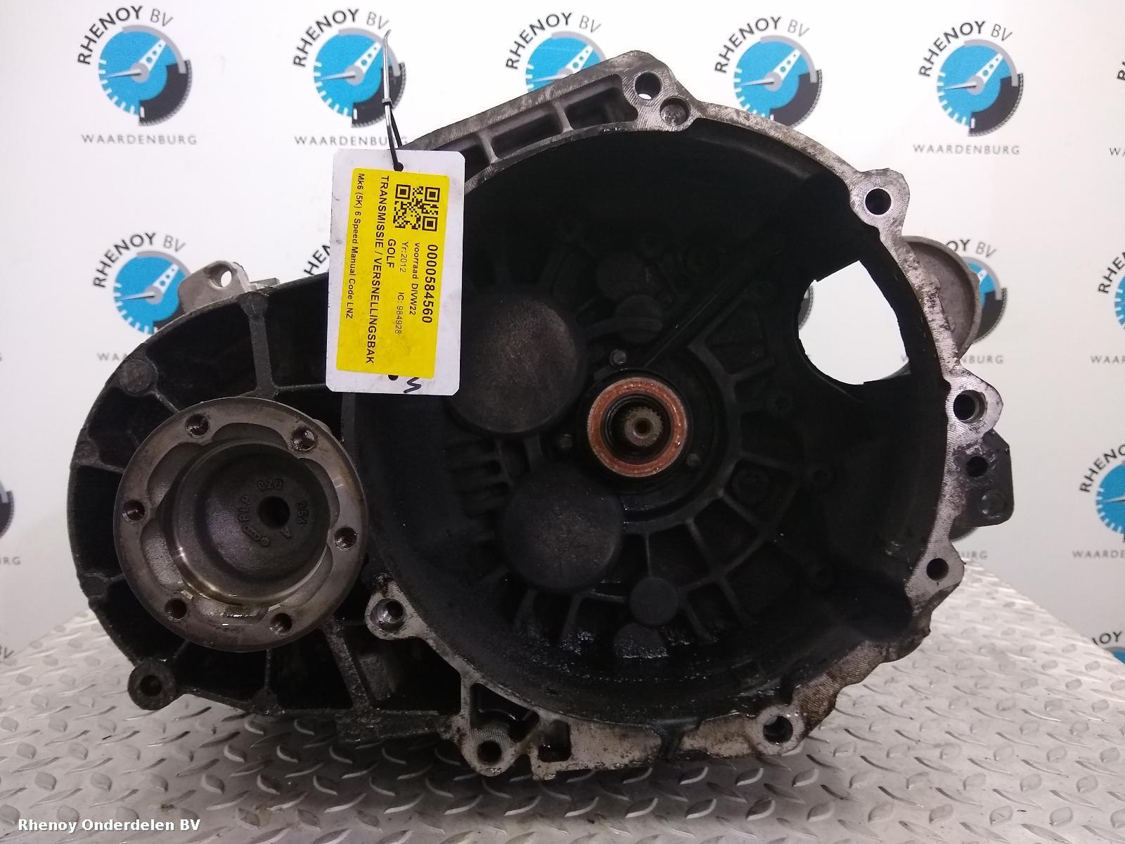 View Auto part TRANSMISSIE / VERSNELLINGSBAK VOLKSWAGEN GOLF 2012