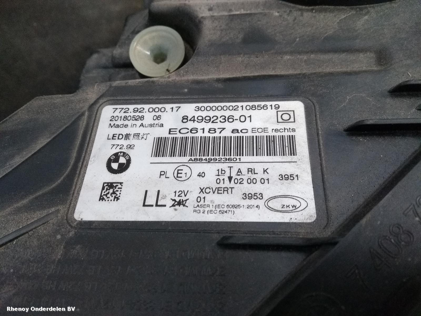 View Auto part VOORKOP COMPLEET BMW 7 SERIES 2018