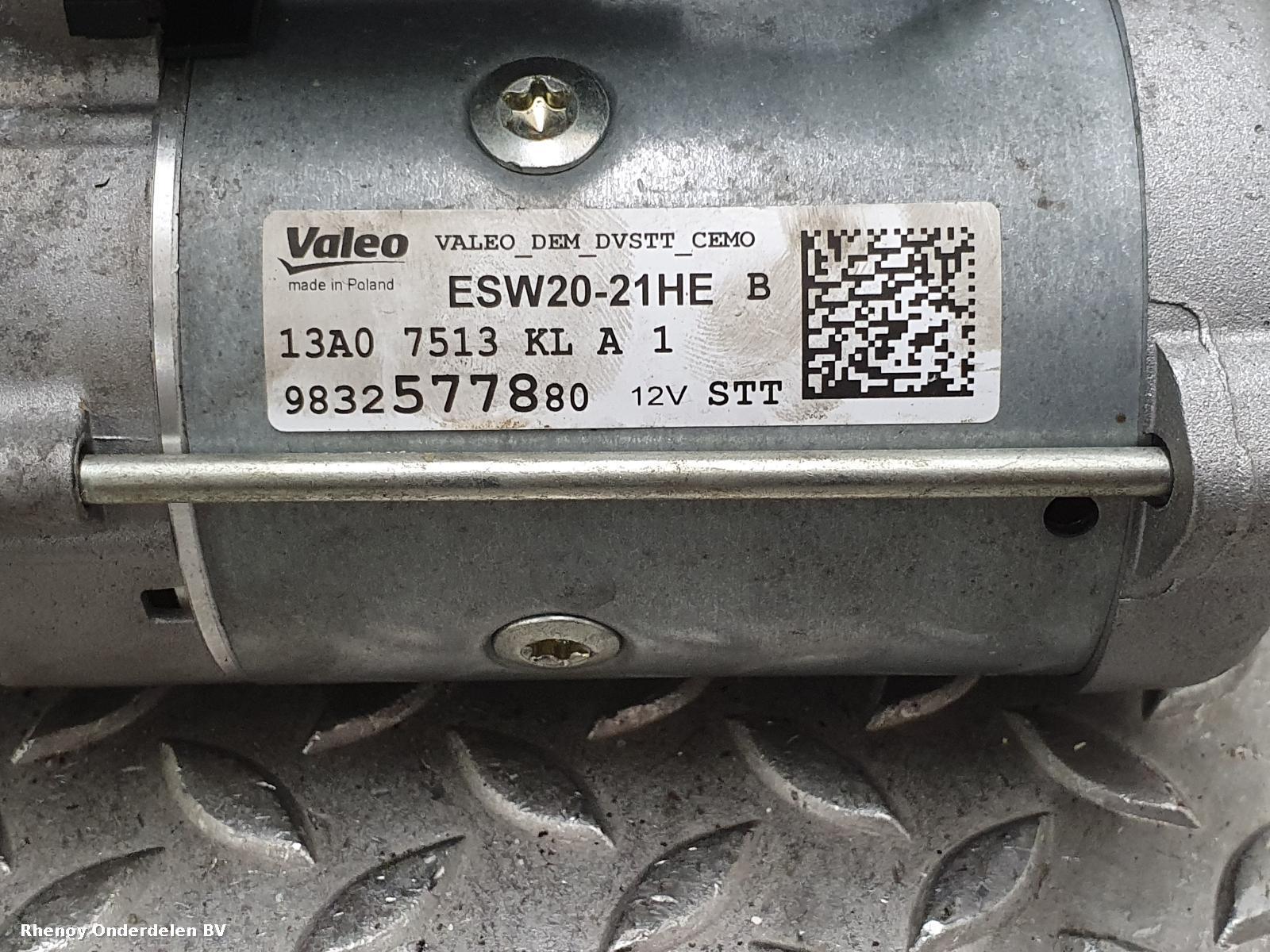 View Auto part STARTMOTOR PEUGEOT 3008 2020