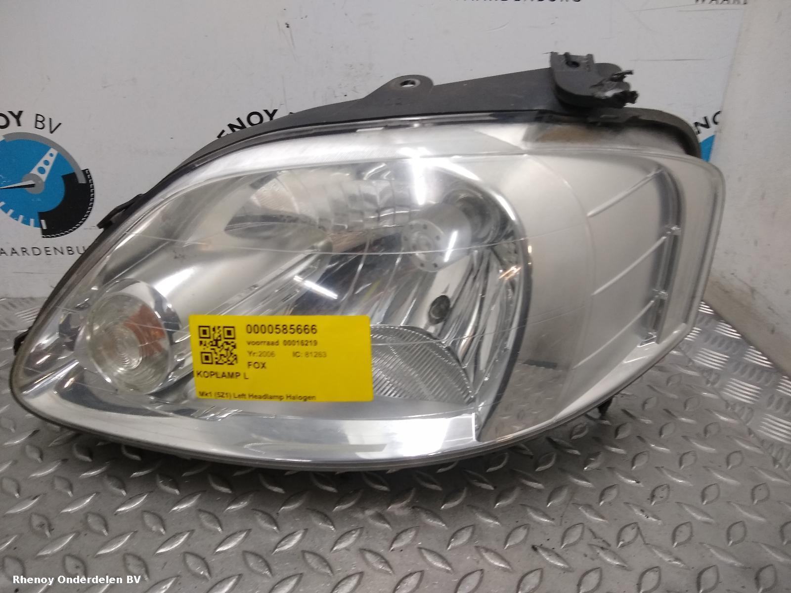 Bekijk Auto-onderdeel KOPLAMP L VOLKSWAGEN FOX 2006