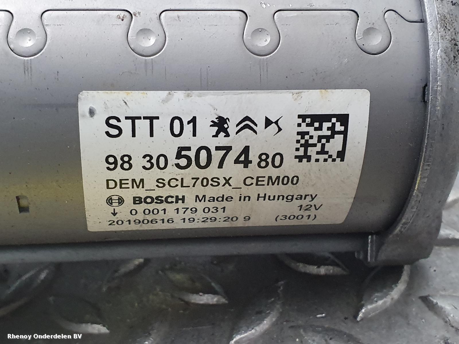 View Auto part STARTMOTOR PEUGEOT 508 2020