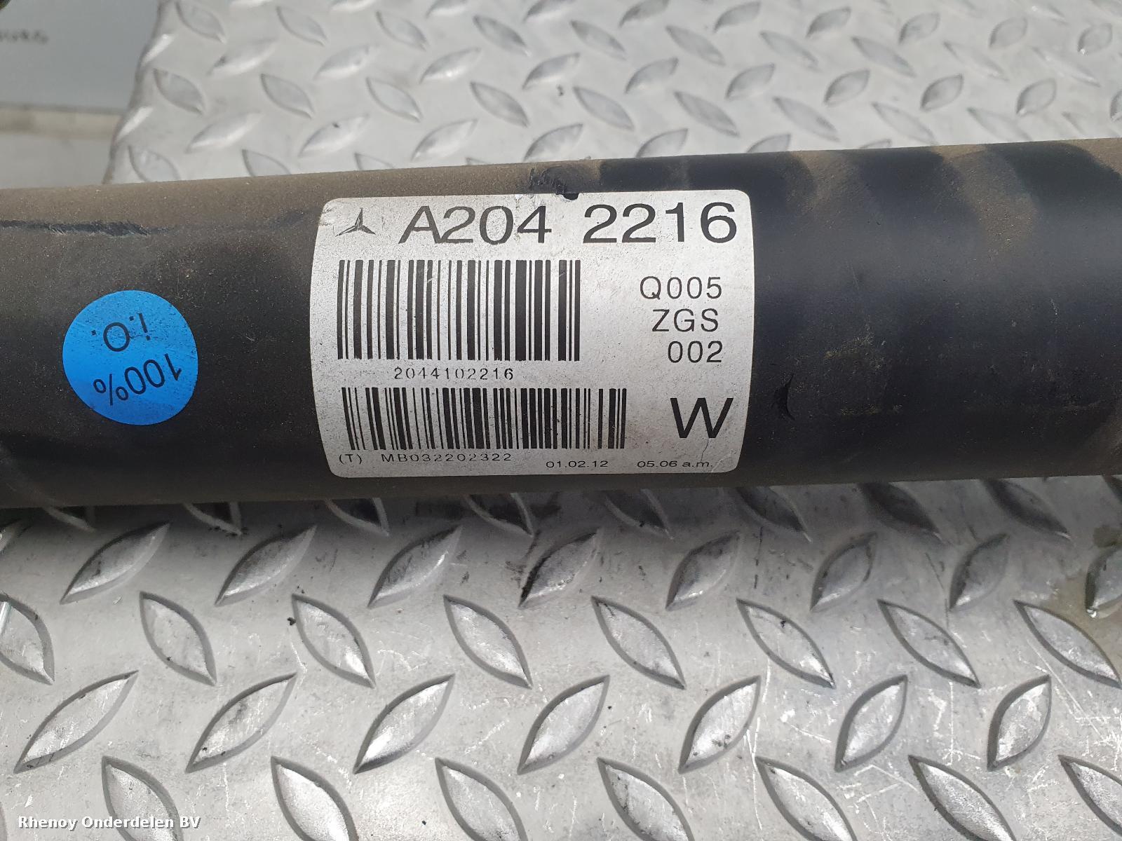 View Auto part Rear Prop Shaft MERCEDES C CLASS 2012