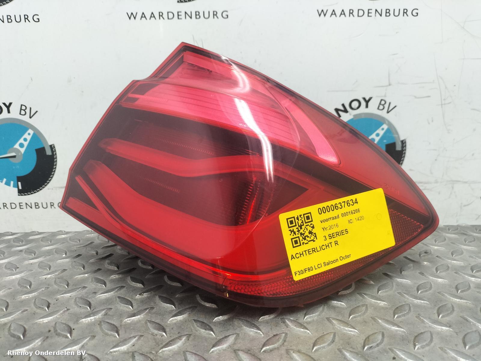 View Auto part R Taillight BMW 3 SERIES 2016
