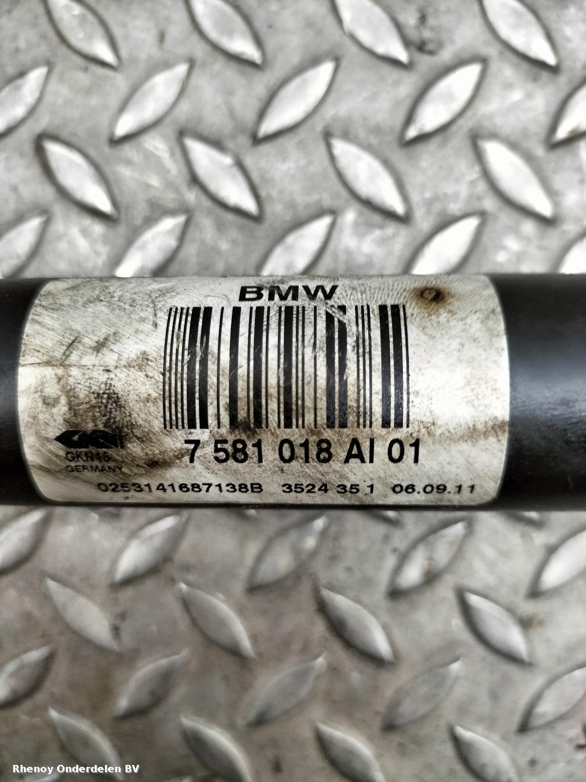 View Auto part AANDRIJFAS L BMW 5 SERIES 2011