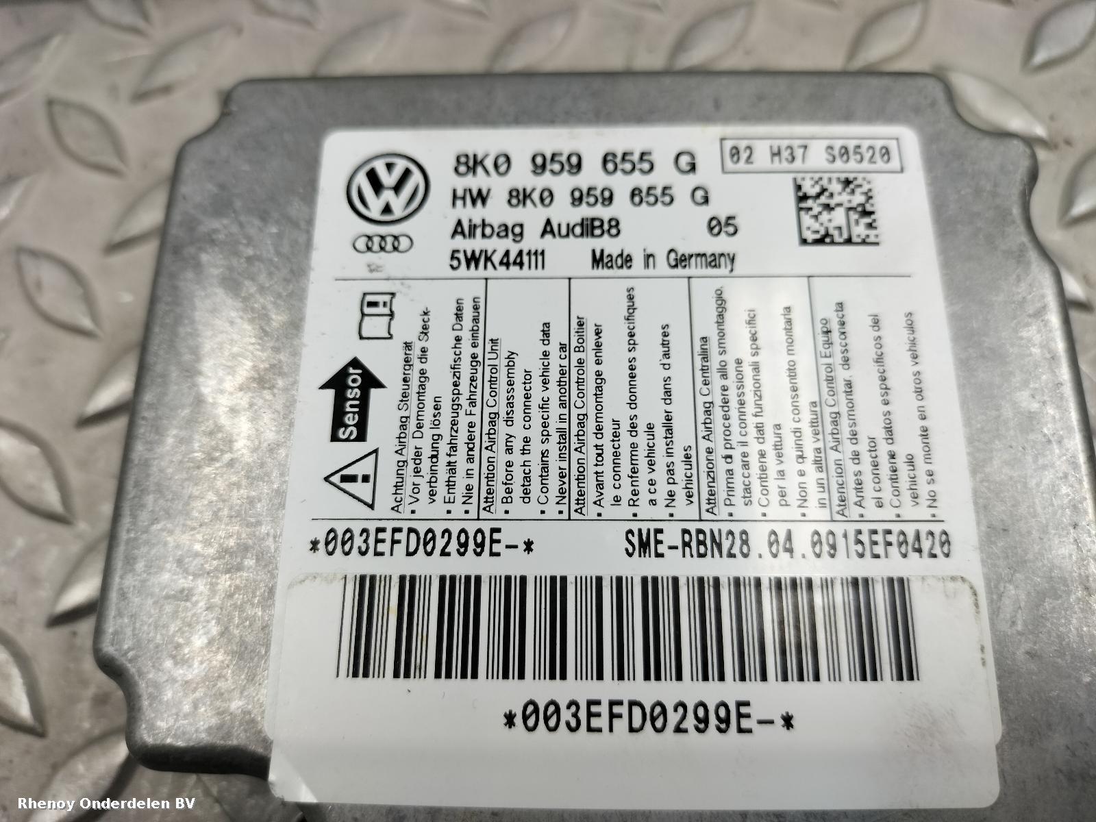 View Auto part Airbag Kit AUDI A5 2009