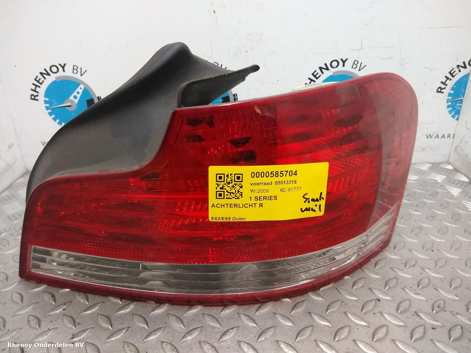 View Auto part R Taillight BMW 1 SERIES 2009