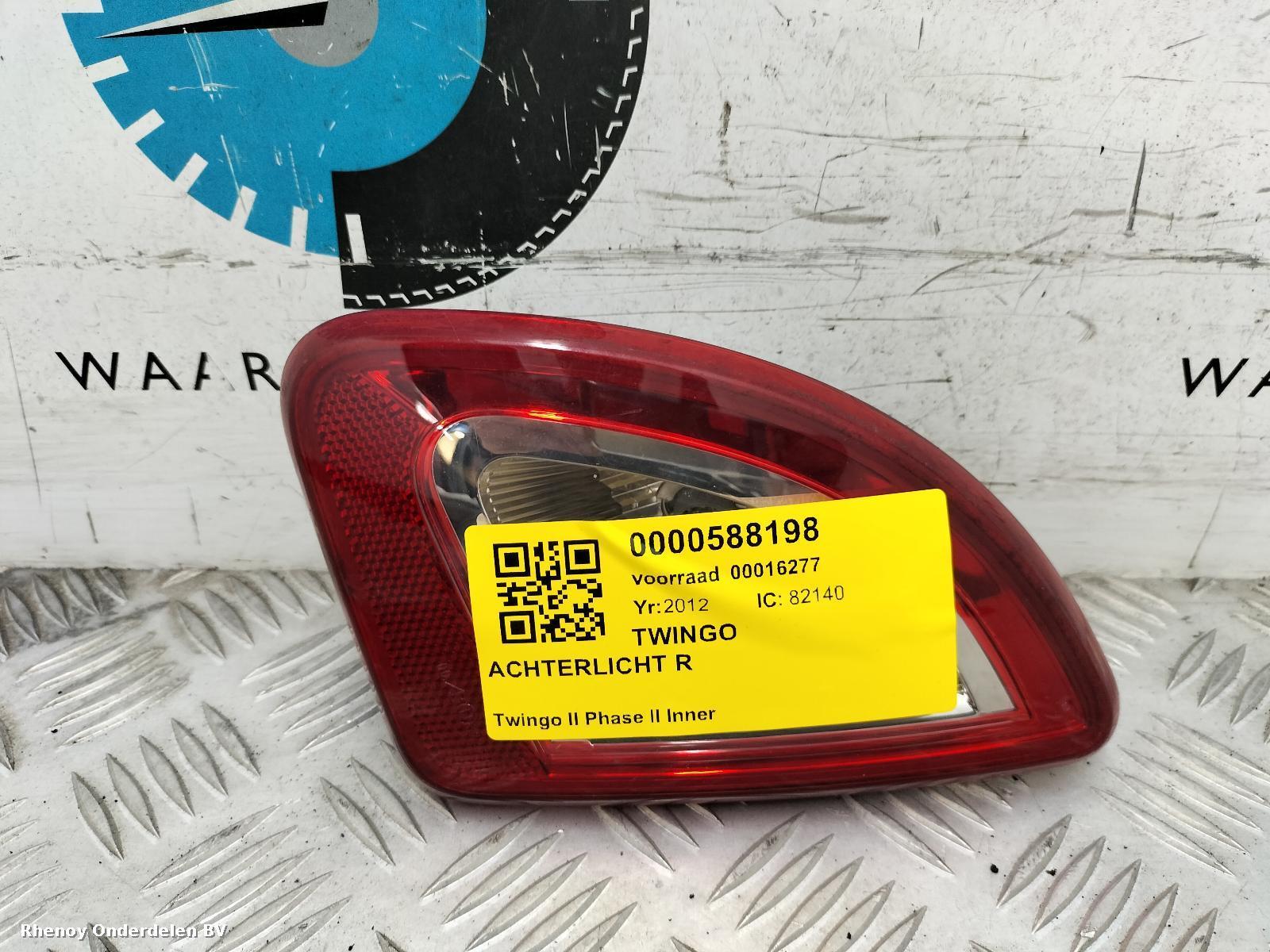 Bekijk Auto-onderdeel ACHTERLICHT R RENAULT TWINGO 2012
