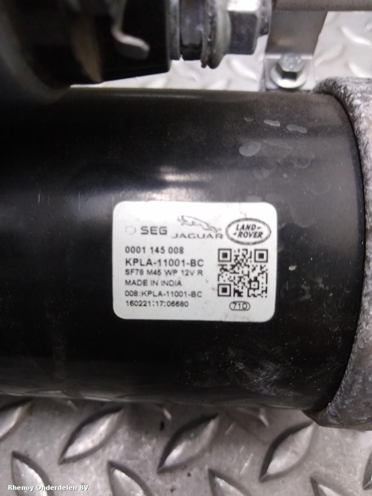 2020 LAND ROVER RANGE ROVER STARTMOTOR View Auto part STARTMOTOR LAND ROVER RANGE ROVER 2020