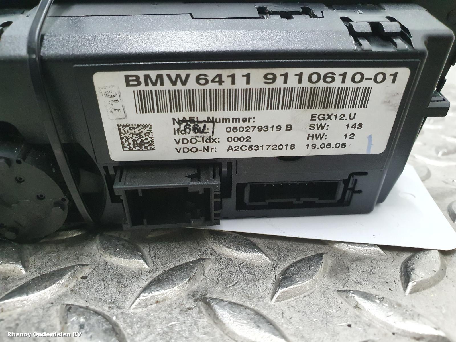View Auto part KACHEL BEDIENINGSPANEEL BMW 1 SERIES 2006