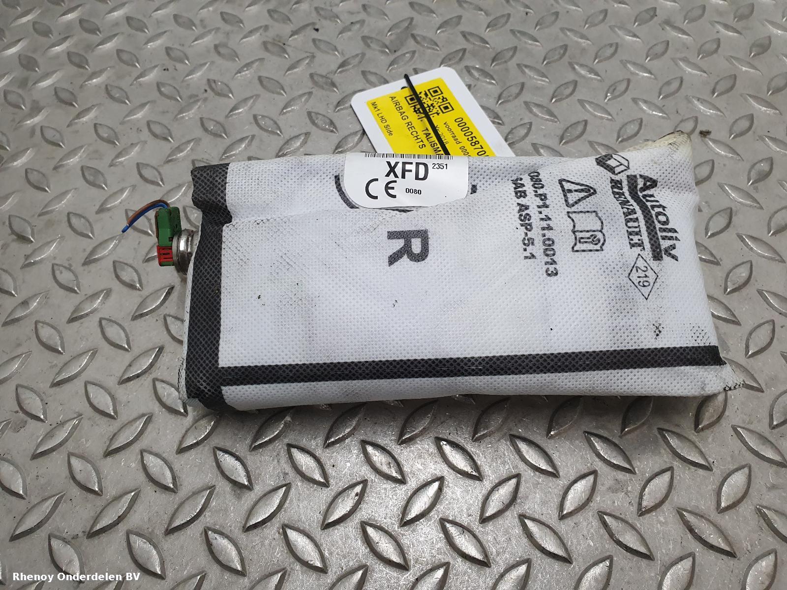 View Auto part R Air Bag RENAULT TALISMAN 2018