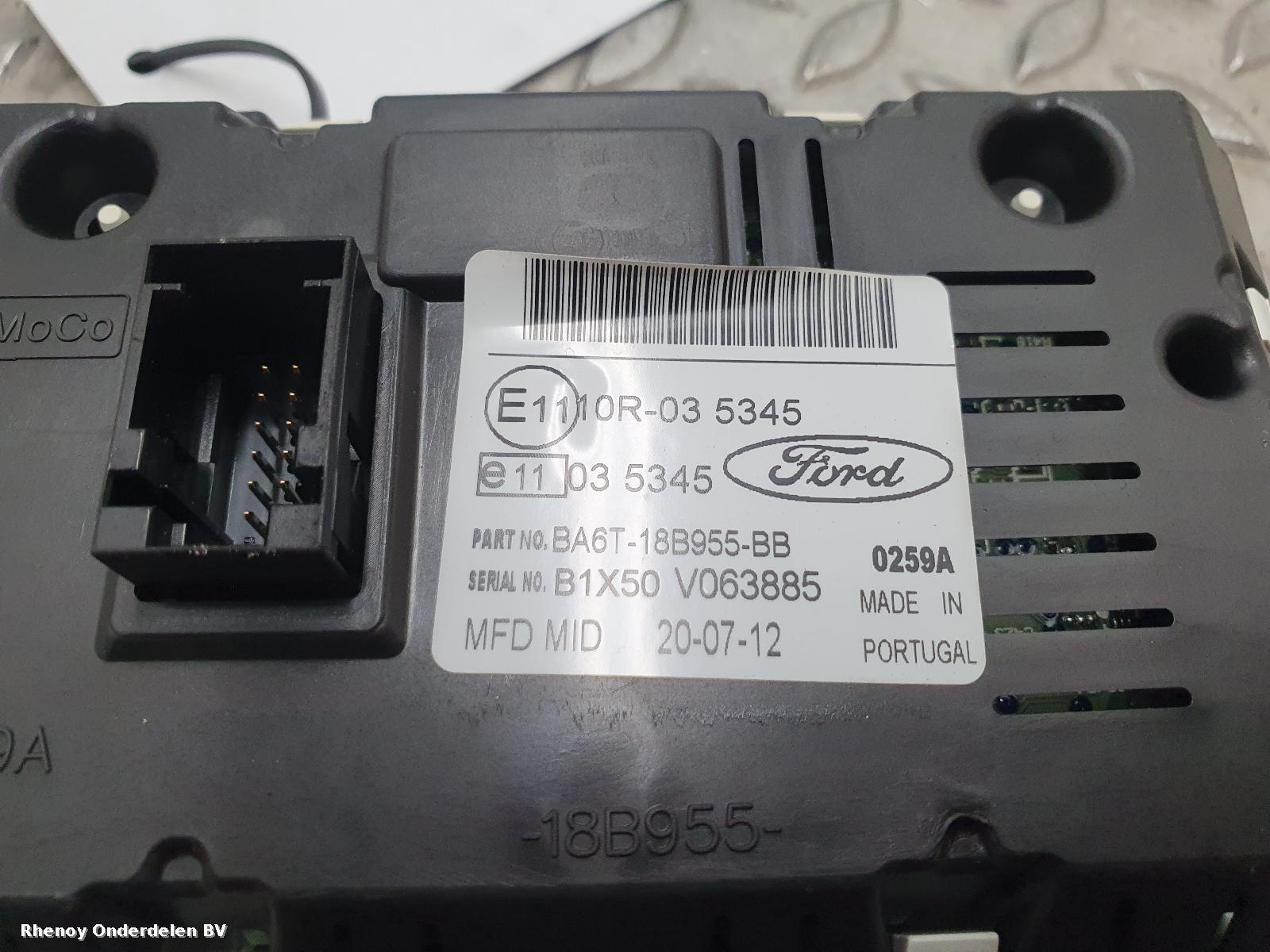 2012 FORD FIESTA RADIO View Auto part RADIO FORD FIESTA 2012