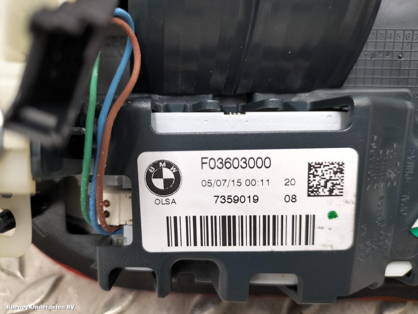 2015 BMW 1 SERIES ACHTERLICHT L View Auto part ACHTERLICHT L BMW 1 SERIES 2015