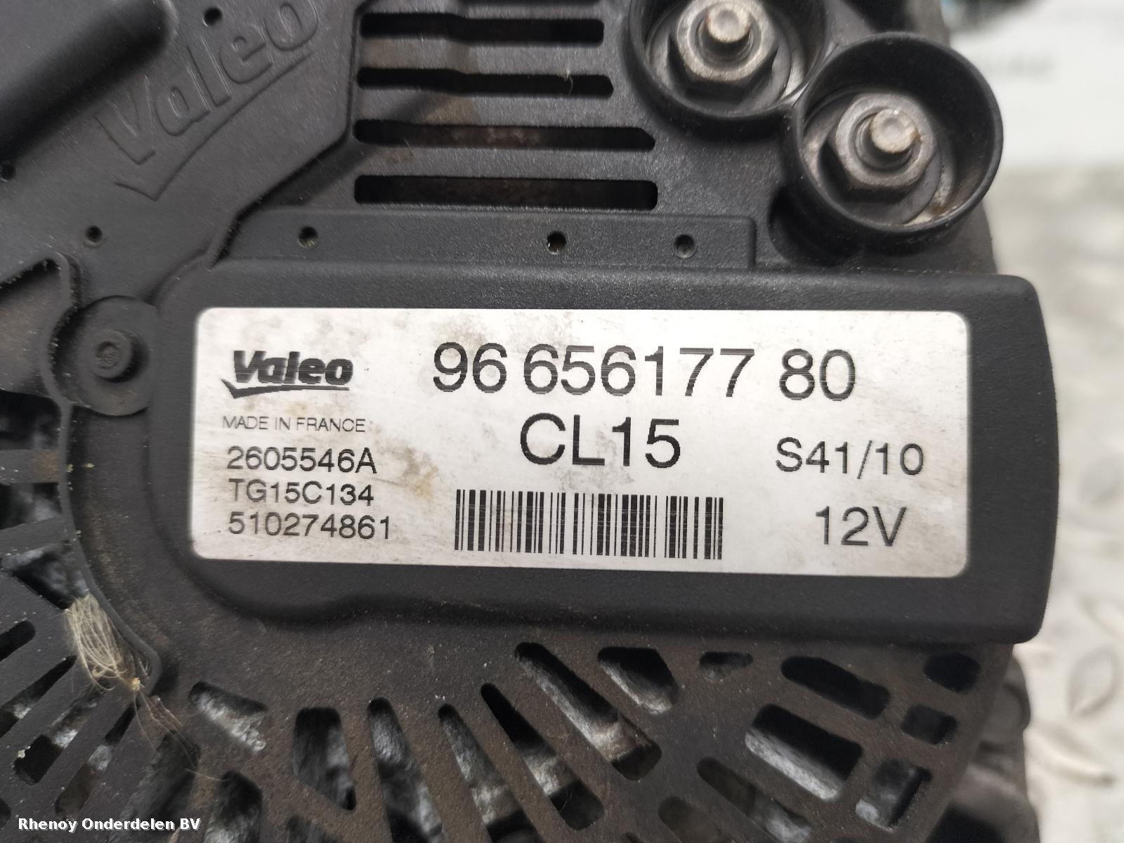 2010 PEUGEOT PARTNER DYNAMO View Auto part DYNAMO PEUGEOT PARTNER 2010