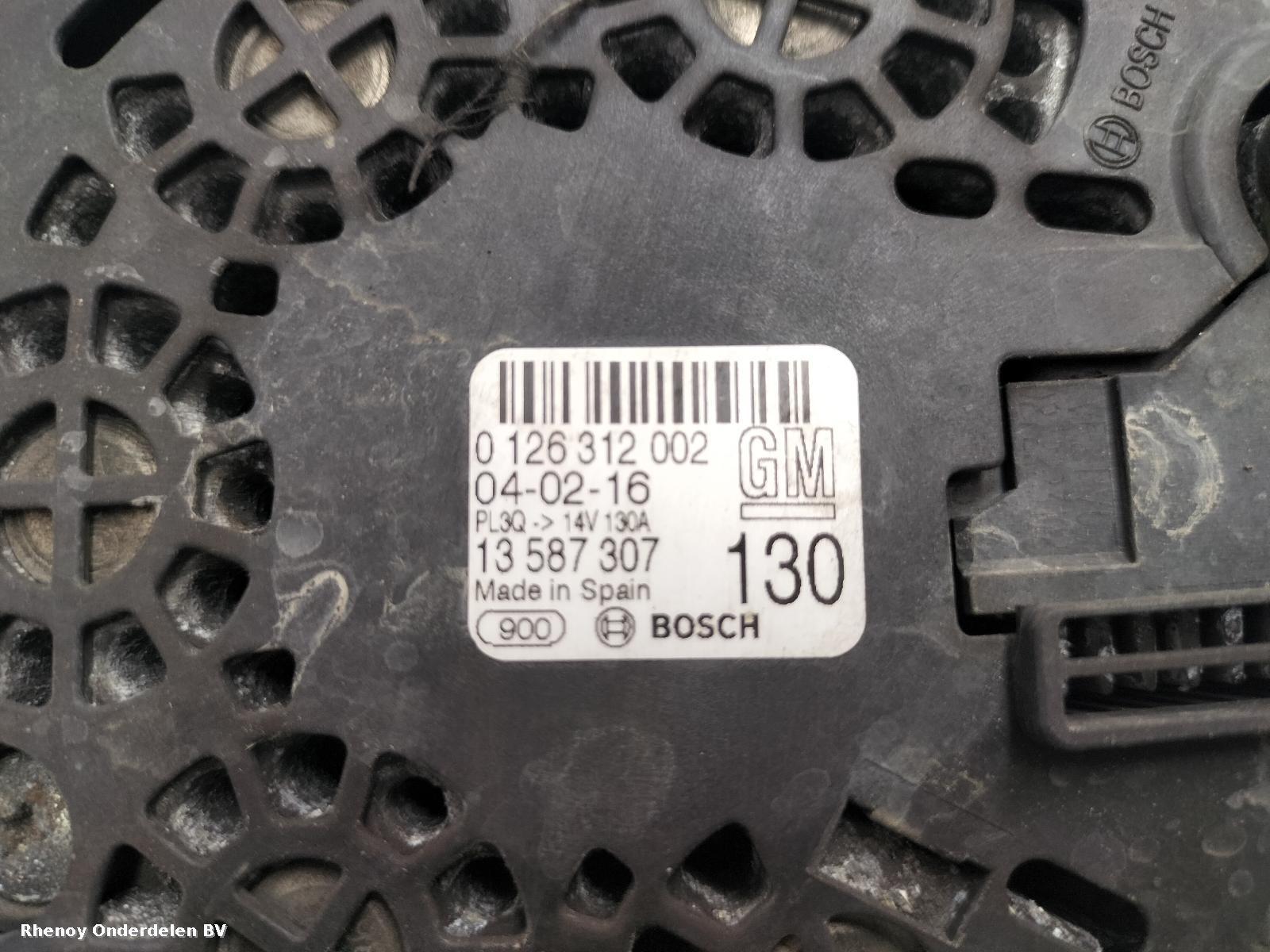 View Auto part DYNAMO OPEL / VAUXHALL CORSA 2016