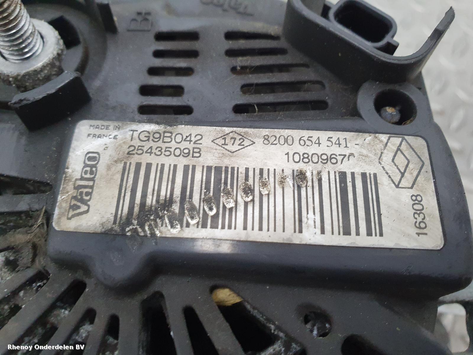 2008 RENAULT CLIO DYNAMO View Auto part DYNAMO RENAULT CLIO 2008