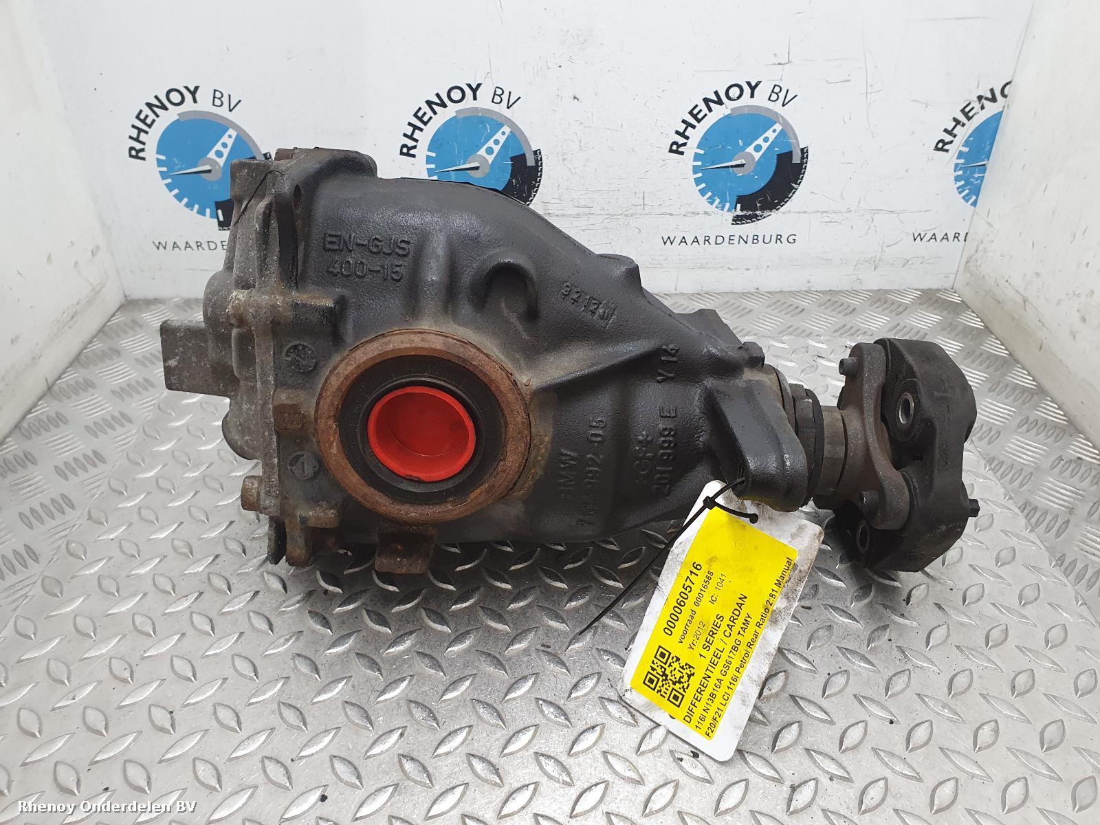 2012 BMW 1 SERIES DIFFERENTIEEL / CARDAN View Auto part DIFFERENTIEEL / CARDAN BMW 1 SERIES 2012