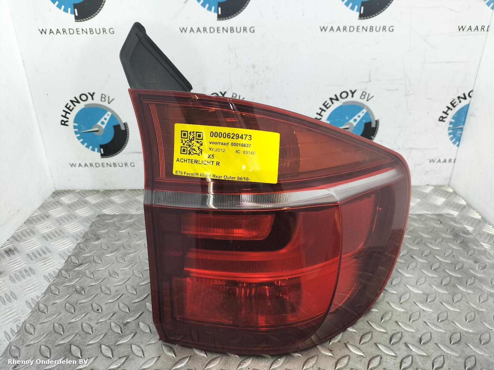 View Auto part R Taillight BMW X5 2012