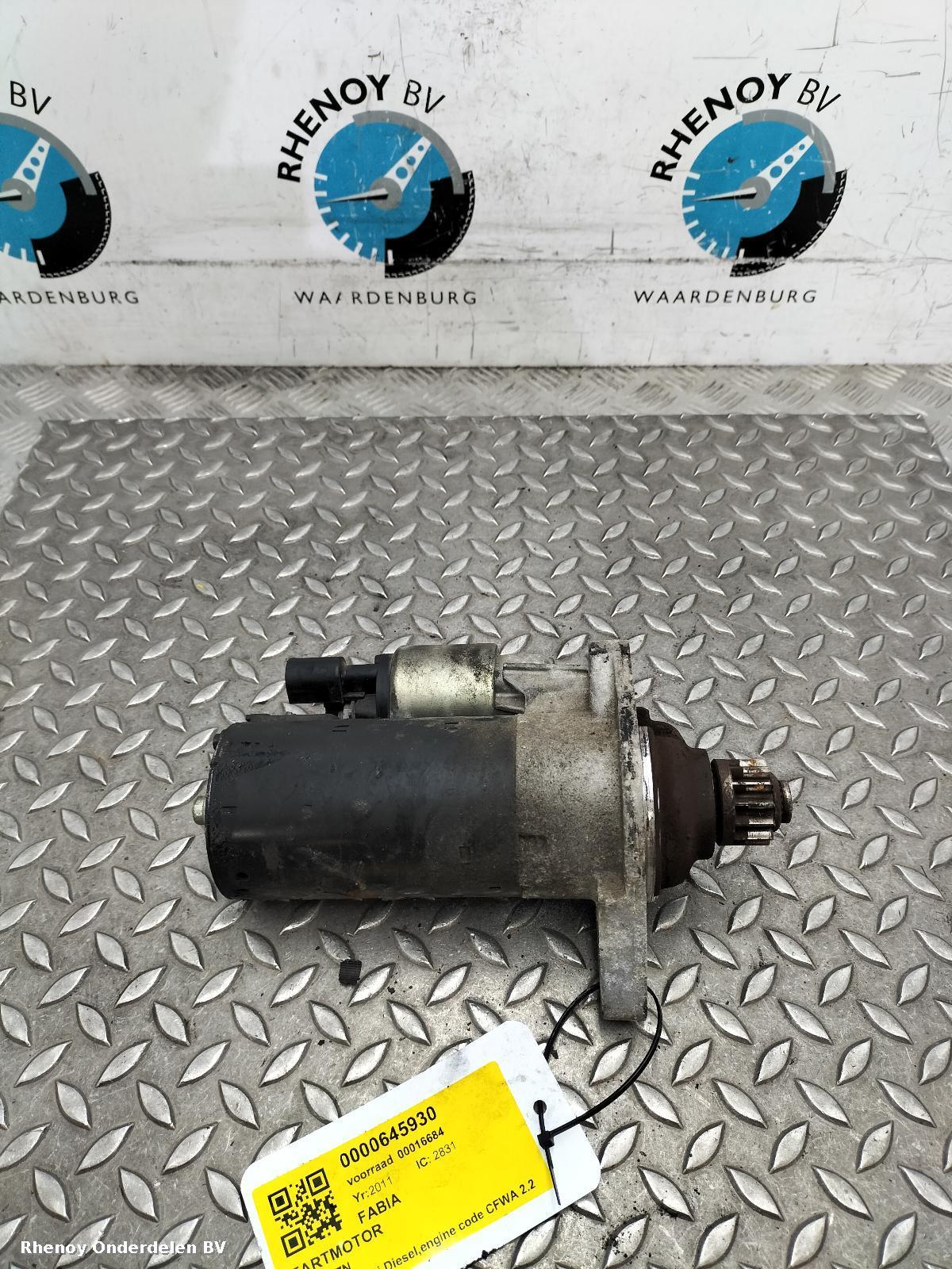 Bekijk Auto-onderdeel STARTMOTOR SKODA FABIA 2011
