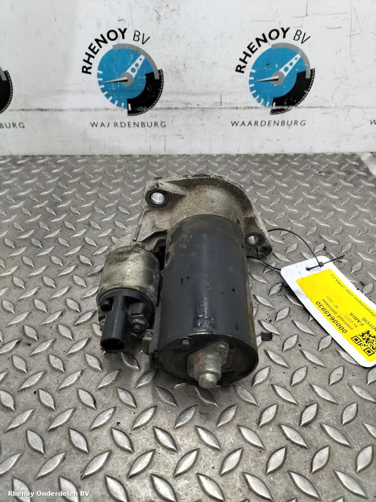 2011 SKODA FABIA STARTMOTOR View Auto part STARTMOTOR SKODA FABIA 2011