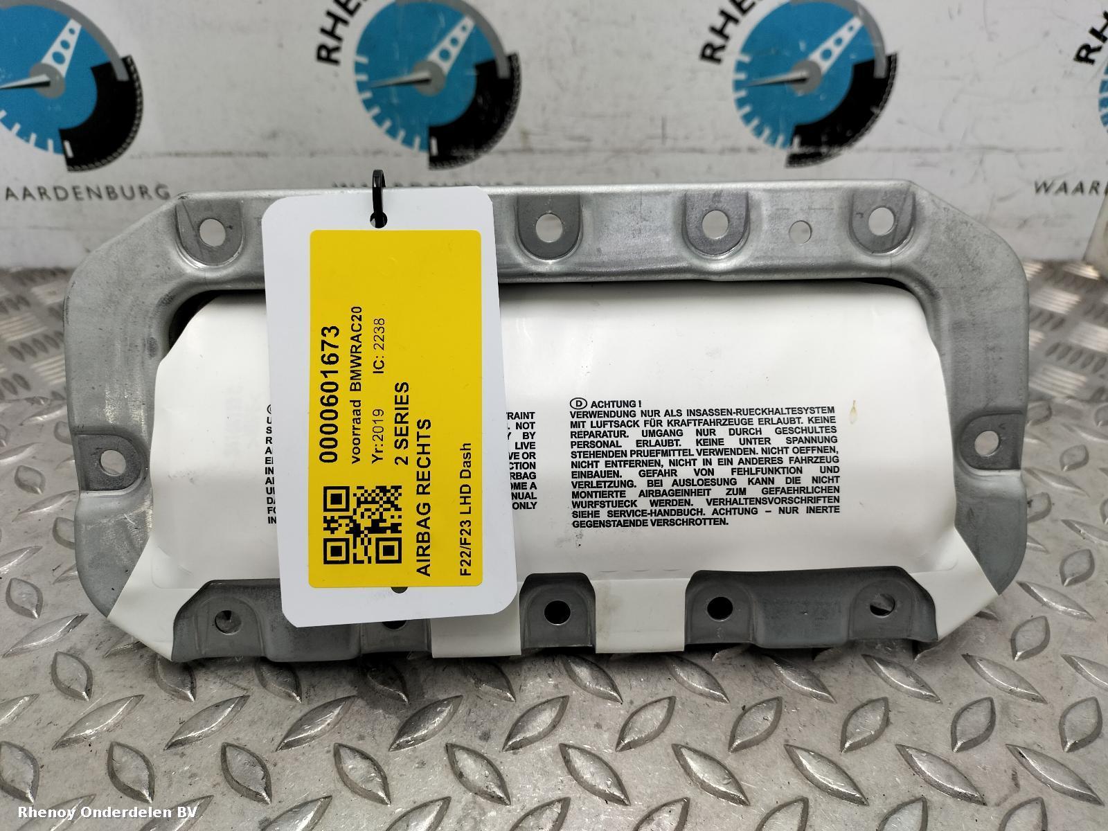 View Auto part AIRBAG RECHTS BMW 2 SERIES 2019