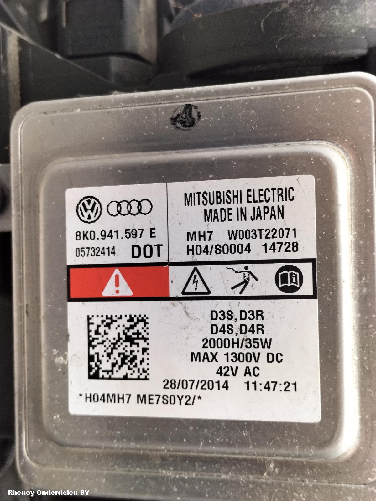 View Auto part KOPLAMP L AUDI A5 2014