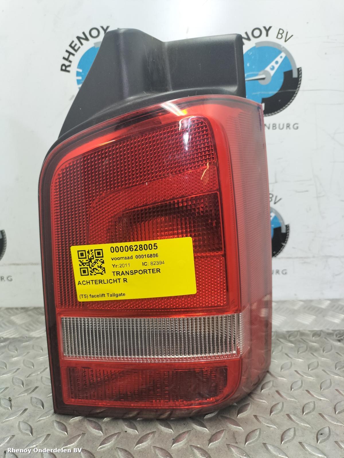 Bekijk Auto-onderdeel ACHTERLICHT R VOLKSWAGEN TRANSPORTER 2011