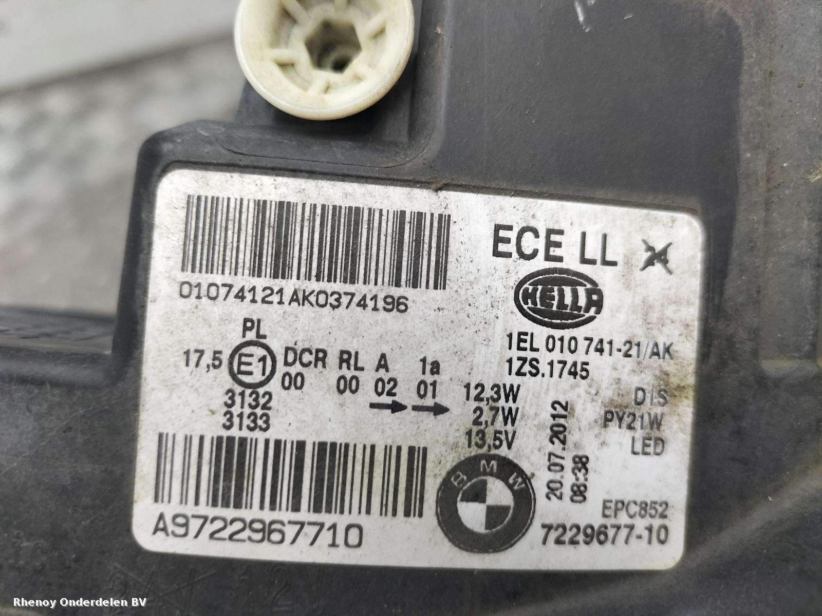 View Auto part KOPLAMP L BMW 1 SERIES 2013