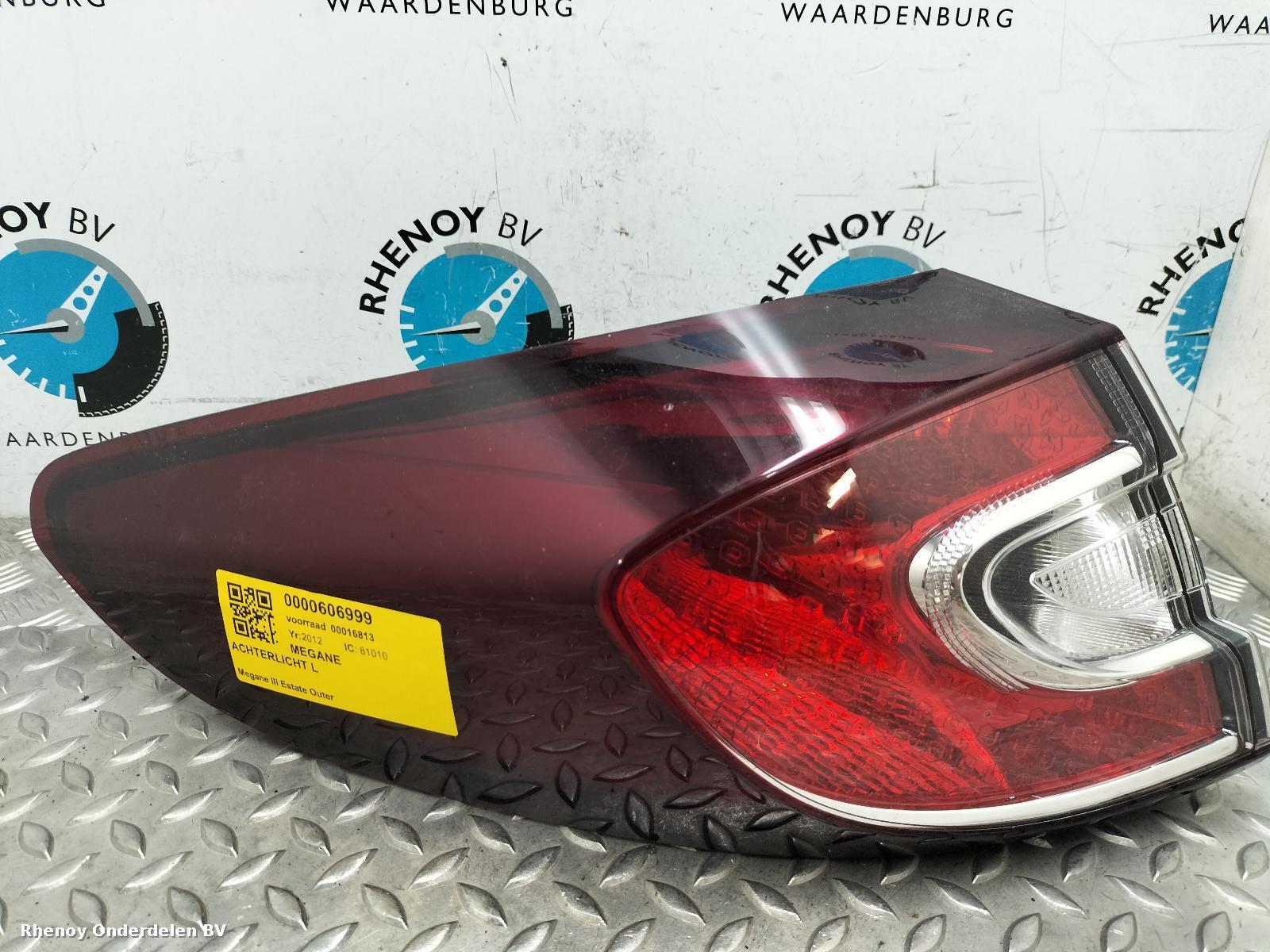 View Auto part L Taillight RENAULT MEGANE 2012