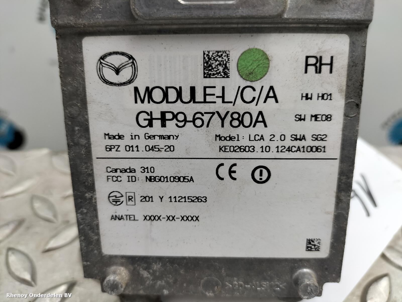 2012 MAZDA 6 RADAR_SENSOR View Auto part RADAR_SENSOR MAZDA 6 2012
